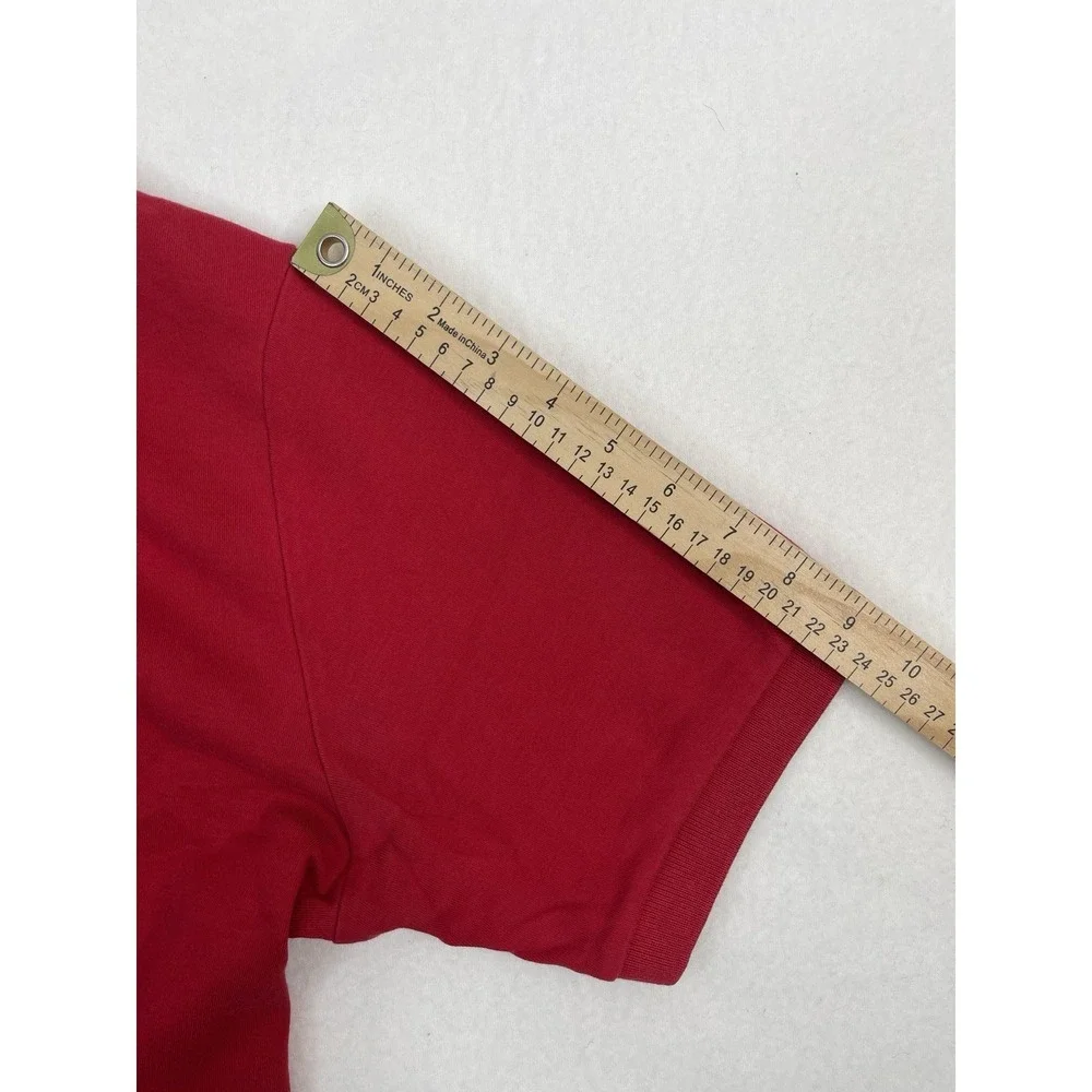Polo Ralph Lauren Polo Shirt Mens L Red Excellent Short Sleeve Cotton Pony Logo
